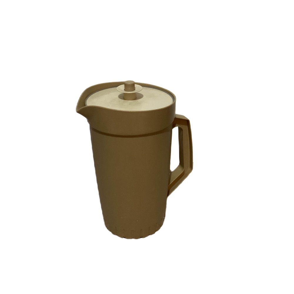 Authentic Old School Beige Tupperware Plastic Juice Pitcher